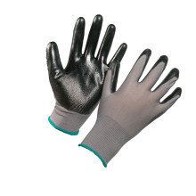 Black Nitrile Coated Red Shell Work Gloves for Safety Work